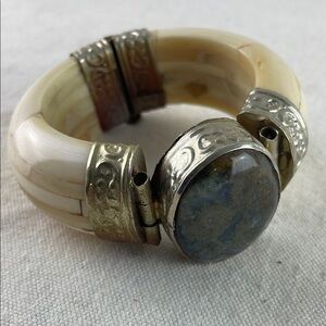 Vintage Tibetan Tribal Bone Bracelet